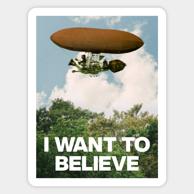 I Want To Believe - Dreamfinder & Figment Sticker by GoAwayGreen